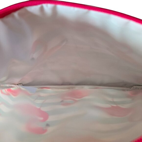 GeckoBrands Multicolor Flamingo Swim Bag Zip Wristlet Utility Bag NWOT - Picture 4 of 4